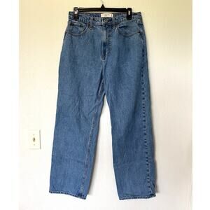 Abercrombie & Fitch The Loose High Rise Jeans Medium Wash Casual Minimalist 29/8
